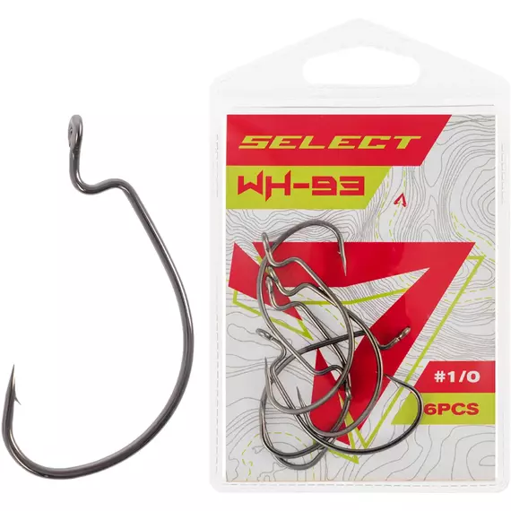 Гачок Select WH-93 4/0, 5 шт/уп, Номер гачка, №: 4/0, фото 